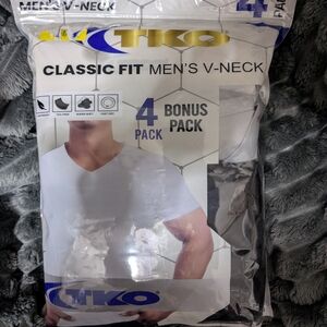 Men's V Neck 4 PK Tshirt